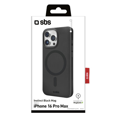 SBS - Caz Instinct Mag s MagSafe pentru iPhone 16 Pro Max, negru