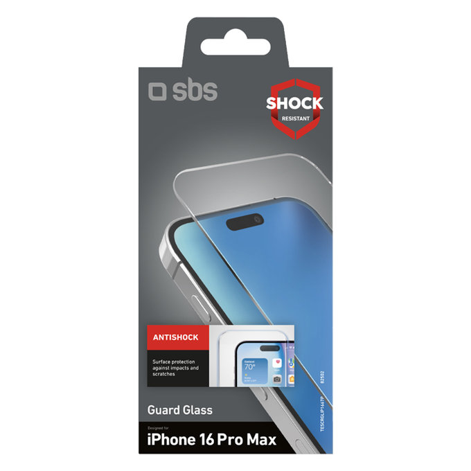 SBS - Geam Securizat Guard Glass pentru iPhone 16 Pro Max, transparent