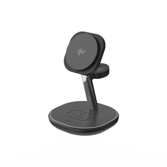 FixPremium - MagSafe Stand de încărcare cu Qi2, negru