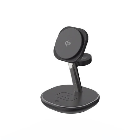 FixPremium - MagSafe Stand de încărcare cu Qi2, negru