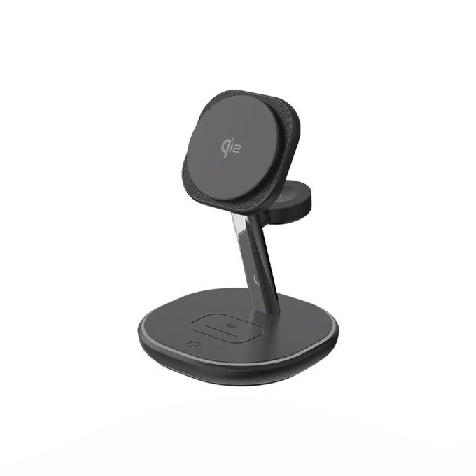 FixPremium - MagSafe Stand de încărcare cu Qi2, negru