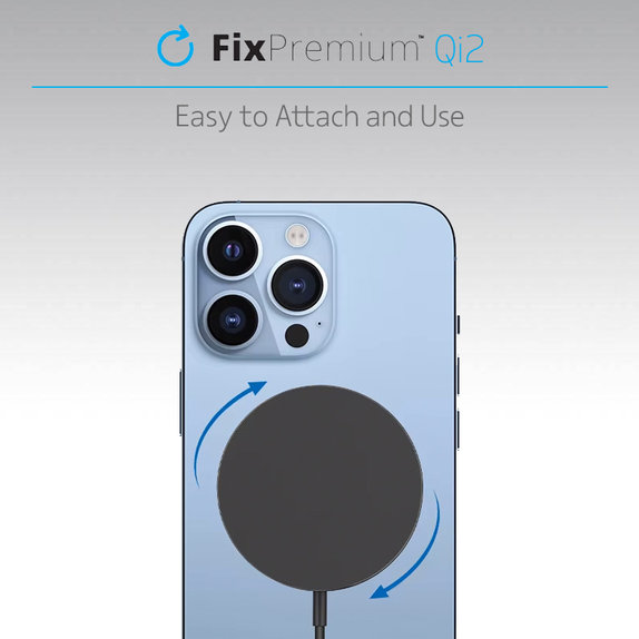 FixPremium - MagSafe Încărcător cu Qi2, negru