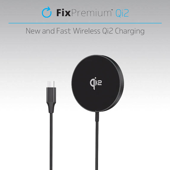 FixPremium - MagSafe Încărcător cu Qi2, negru