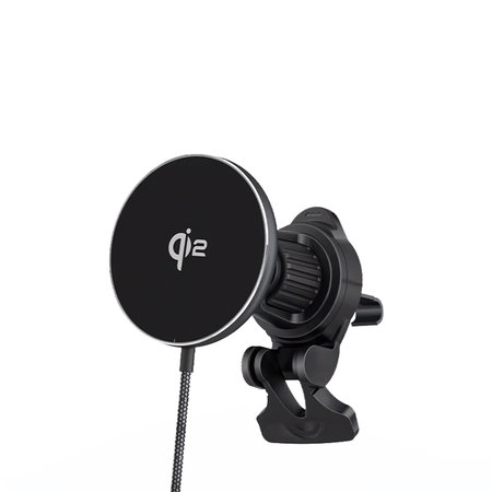 FixPremium - MagSafe Încărcător auto cu Qi2, negru