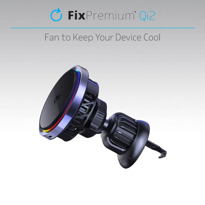 FixPremium - MagSafe Încărcător auto Mini cu Qi2, negru