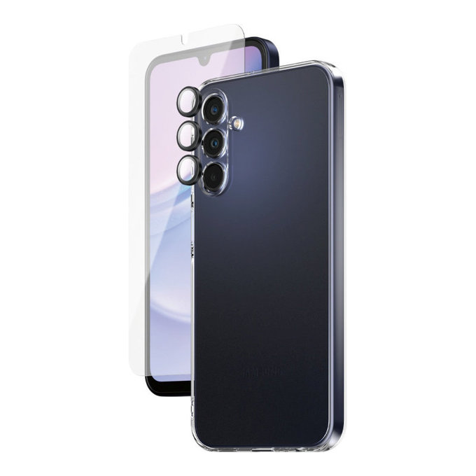 Bundle protecție lentile cameră + sticlă securizată UWF + husă TPU pentru Samsung A15 5G, SAFE