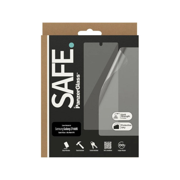 Folie de protecție UWF și sticlă securizată pentru Samsung Galaxy Z Fold6, Transparent, SAFE by PanzerGlass