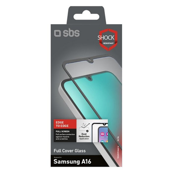 SBS - Geam Securizat Full Cover pentru Samsung Galaxy A17, A16 & A26, negru