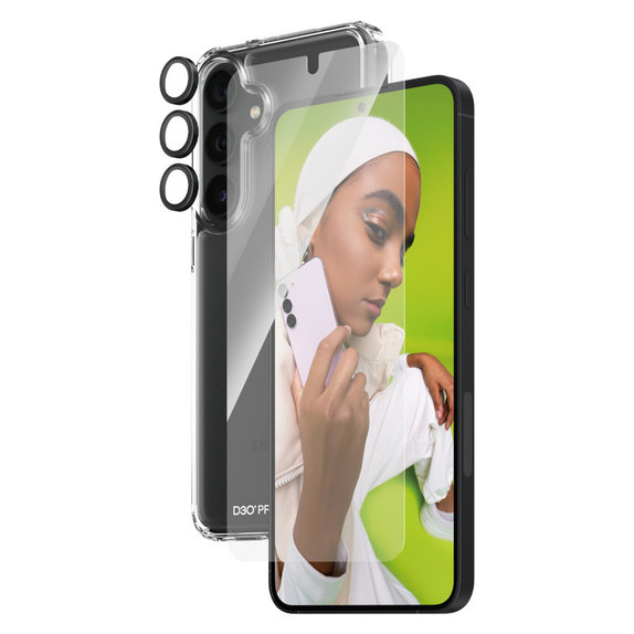 Bundle Hoops + Sticlă securizată UWF + Hard Case D3O pentru Samsung Galaxy S24+, PanzerGlass