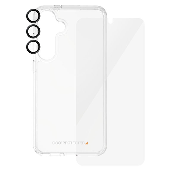 Bundle Hoops + Sticlă securizată UWF + Hard Case D3O pentru Samsung Galaxy S24+, PanzerGlass