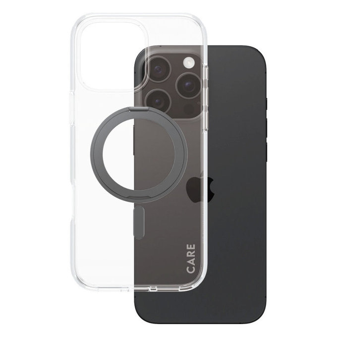Husă Kickstand cu MagSafe pentru iPhone 16 Pro Max, Negru, CARE