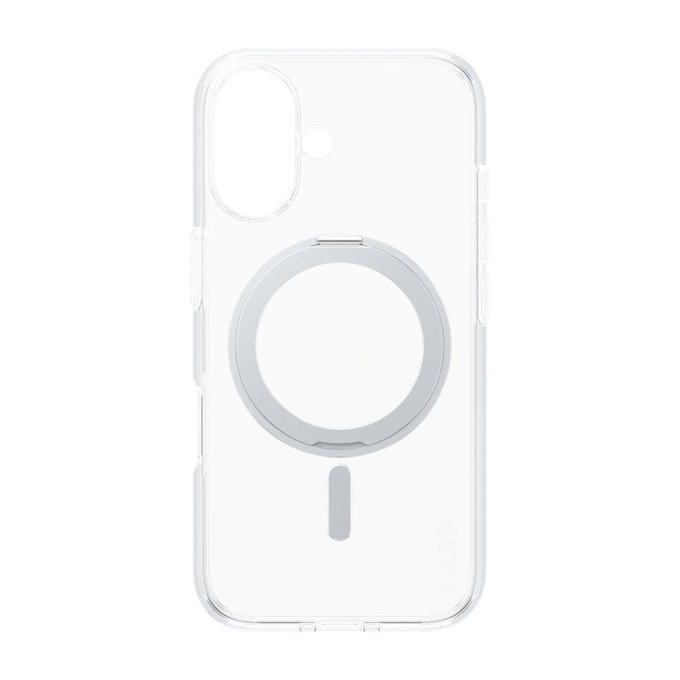 Husă Kickstand cu MagSafe pentru iPhone 16, Argintiu, CARE