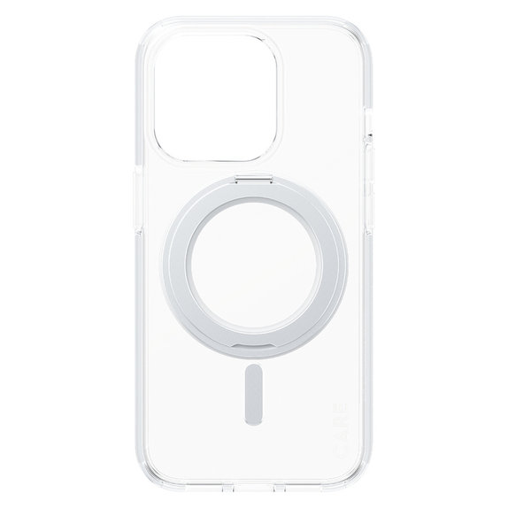 Caz Kickstand cu MagSAFE by PanzerGlass pentru iPhone 15 Pro, Argintiu, PanzerGlass