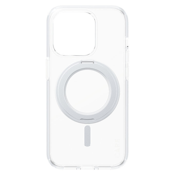 Caz Kickstand cu MagSAFE by PanzerGlass pentru iPhone 15 Pro, Argintiu, PanzerGlass