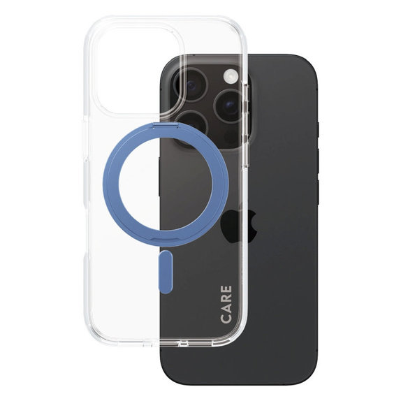 Husă Kickstand cu MagSafe pentru iPhone 16 Pro, Albastru, CARE