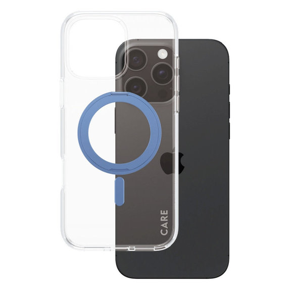 Husă Kickstand cu MagSafe pentru iPhone 16 Pro Max, Albastru, CARE