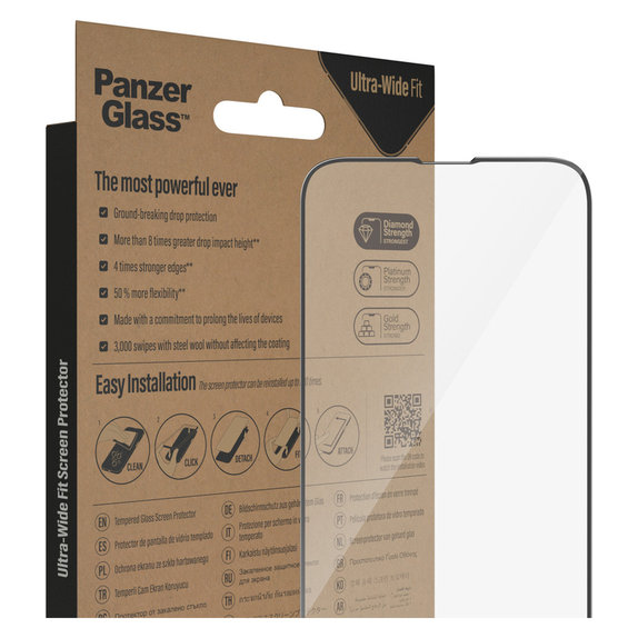 Sticlă securizată UWF AB pentru Google Pixel 8 Pro, Negru, PanzerGlass