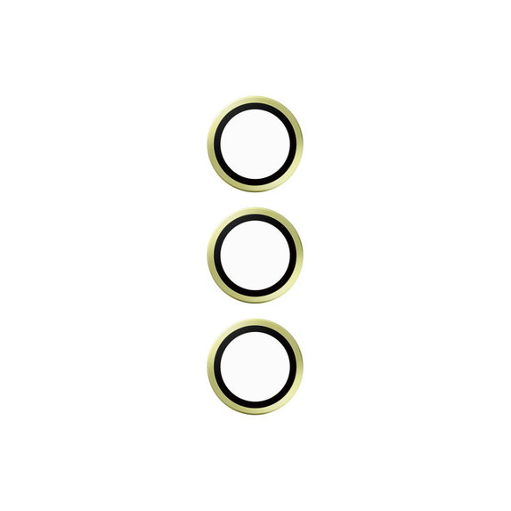 Protecție lentile cameră Hoops pentru Samsung A15/A15 5G, Galben, PanzerGlass
