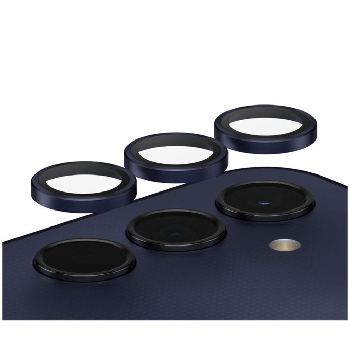 Protecție lentile cameră Hoops pentru Samsung A25 5G, Albastru/Negru, PanzerGlass