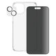 Bundle PicturePerfect + Sticlă securizată UWF Privacy + Hard Case D3O pentru iPhone 15 Plus, PanzerGlass