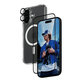 Bundle 3 în 1 Hoops + Sticlă securizată UWF + Hard Case pentru iPhone 16, PanzerGlass