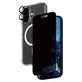 Bundle Hoops + Sticlă securizată UWF Privacy + Hard Case pentru iPhone 16, PanzerGlass