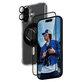 Bundle Hoops + Sticlă securizată UWF + Hard Case + Magnetic Ring Mount pentru iPhone 16, PanzerGlass