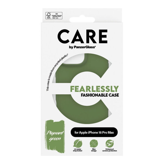 Husă Fearlessly pentru iPhone 16 Pro Max, Verde, CARE
