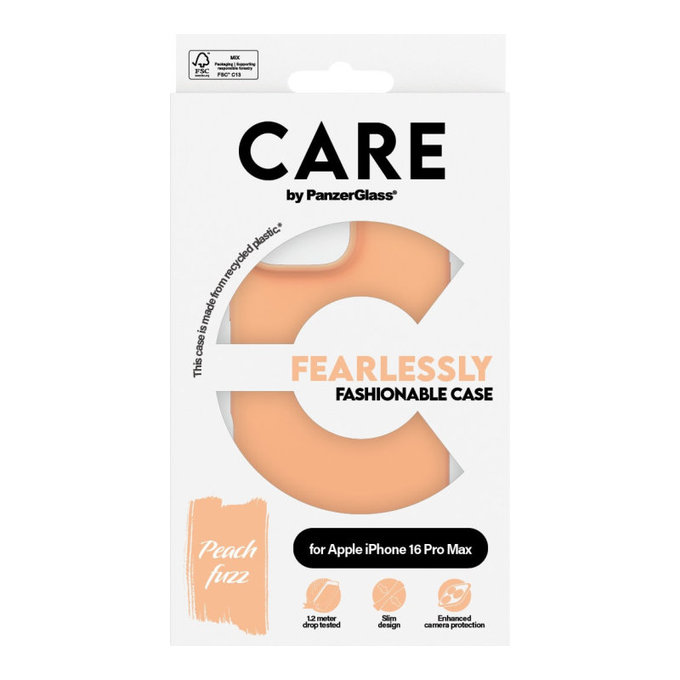 Husă Fearlessly pentru iPhone 16 Pro Max, Peachy, CARE