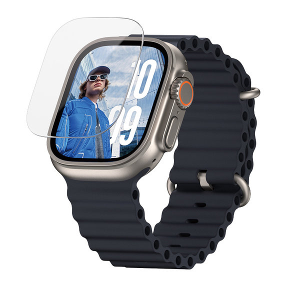 Sticlă securizată pentru Apple Watch Ultra 2024/Ultra 2/Ultra, Transparent, PanzerGlass