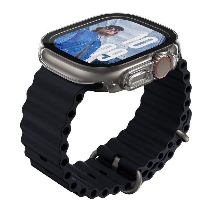 Sticlă securizată Full Body Slim pentru Apple Watch Ultra 2024/Ultra 2/Ultra, Transparent, PanzerGlass