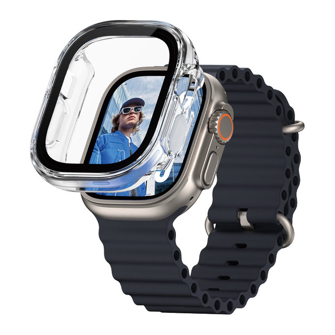 Sticlă securizată Full Body pentru Apple Watch Ultra 2024/Ultra 2/Ultra, Transparent, PanzerGlass