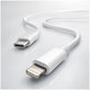 FixPremium - Cablu Lightning/USB-C, 1.5m, alb