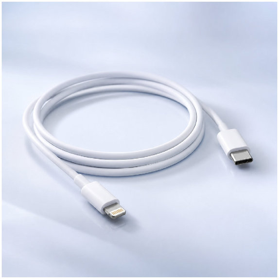 FixPremium - Cablu Lightning/USB-C, 1.5m, alb