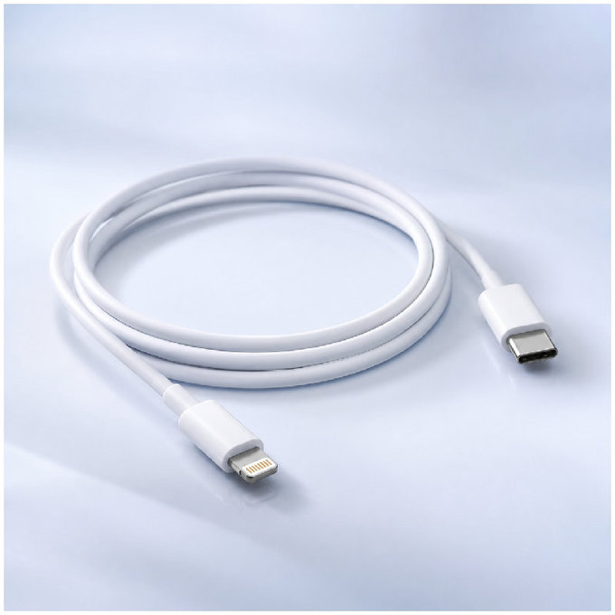 FixPremium - Cablu Lightning/USB-C, 1.5m, alb