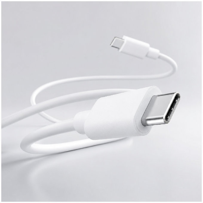FixPremium - Cablu USB-C/USB-C, 1.5m, alb