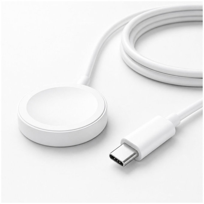 FixPremium - Cablu Watch/USB-C, 1.5m, alb