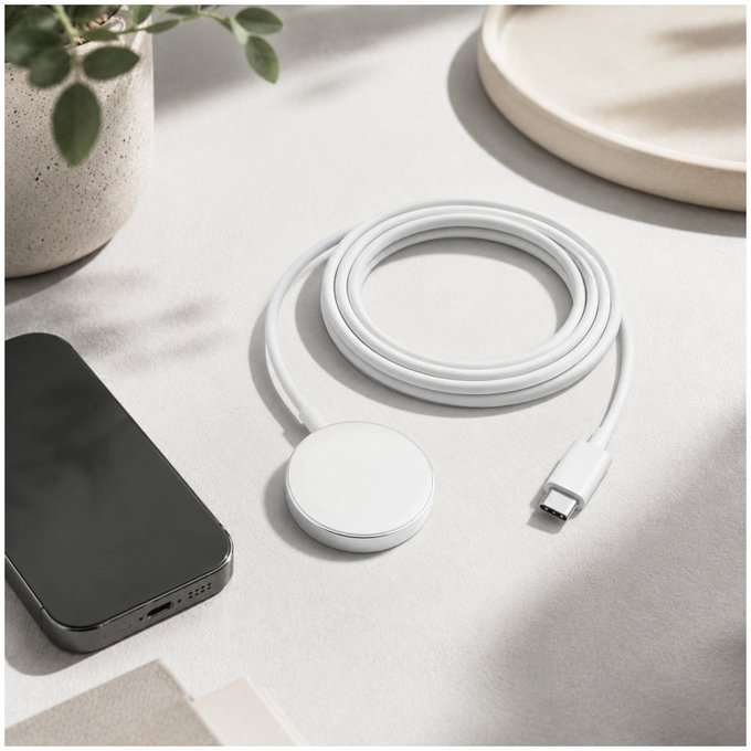 FixPremium - Cablu MagSafe/USB-C, 1.5m, alb