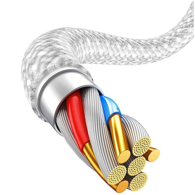 Baseus - Cablu Lightning/USB, 1.5m, alb