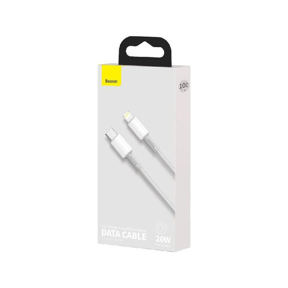 Baseus - Cablu Lightning/USB-C, 1.5m, alb
