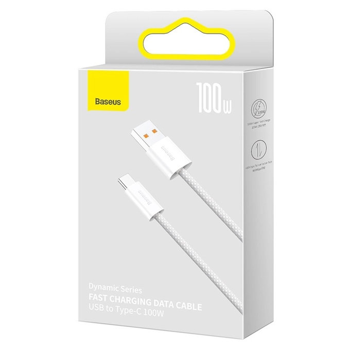 Baseus - Cablu USB-C/USB, 1.5m, alb