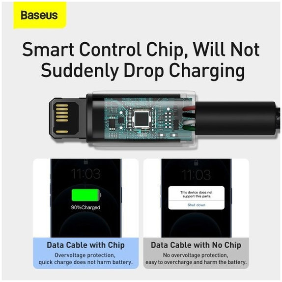 Baseus - Cablu Lightning/USB, 1.5m, negru