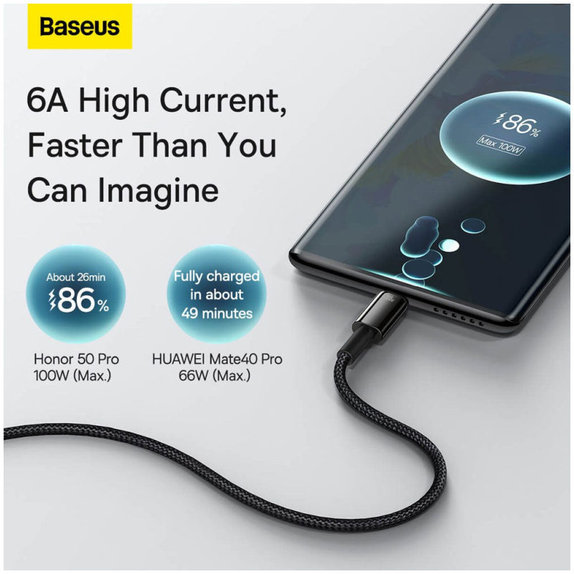 Baseus - Cablu USB-C/USB, 1.5m, negru