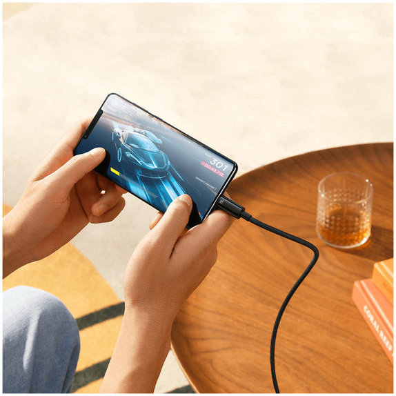 Baseus - Cablu USB-C/USB-C, 1.5m, negru