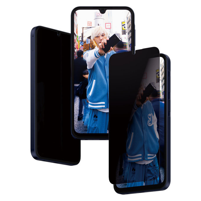Sticlă securizată UWF Privacy cu aplicator pentru Samsung Galaxy A15/A15 5G, Negru, PanzerGlass