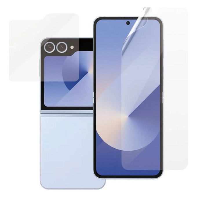 Folie de protecție UWF și sticlă securizată pentru Samsung Z Flip6, Transparent, PanzerGlass