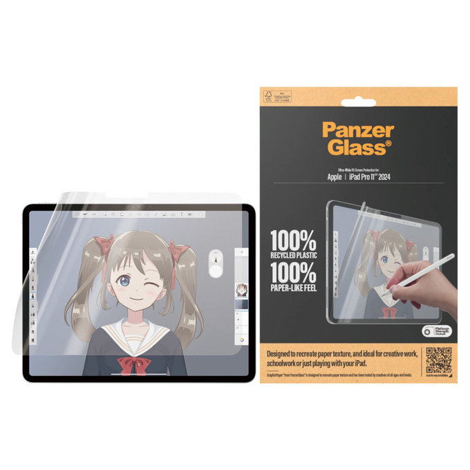 Folie de protecție GraphicPaper UWF pentru iPad Pro 11'', Transparent, PanzerGlass