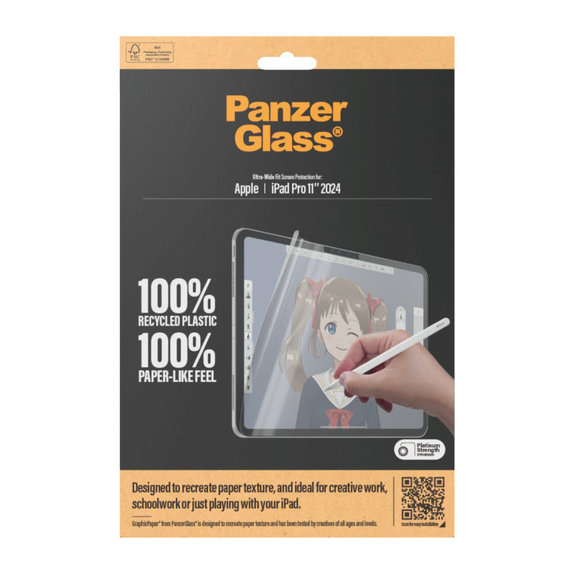 Folie de protecție GraphicPaper UWF pentru iPad Pro 11'', Transparent, PanzerGlass