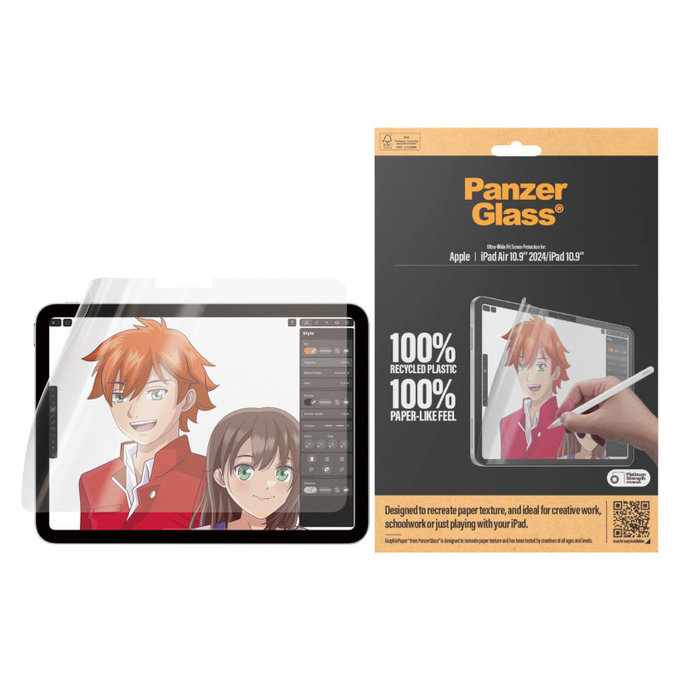Folie de protecție GraphicPaper UWF pentru iPad (10th Gen 2022)/(11th Gen 2025), transparentă, PanzerGlass