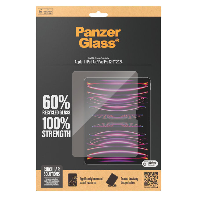 Sticlă securizată UWF pentru iPad Air 13"/Pro 13", Transparent, PanzerGlass